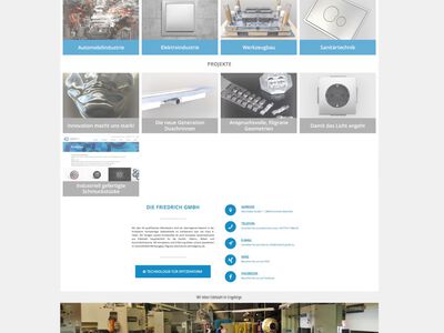 Friedrich GmbH Screenshot Webseite