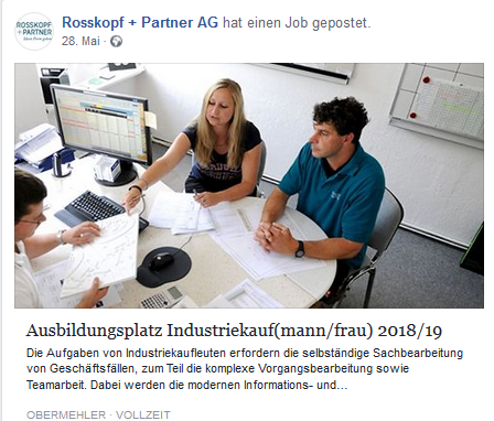 Rosskopf+Partner bei Facebook