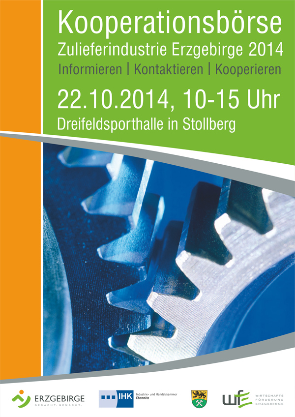 Plakat 9. Kooperationsbörse im Erzgebirge/Stollberg